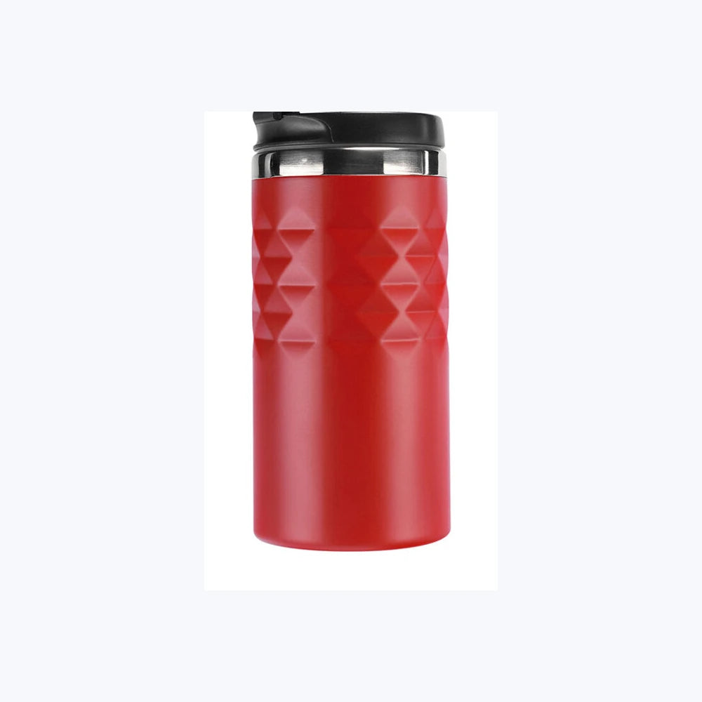 Kupa Çelik Bardak Kırmızı 300 ml logo baskılı promosyon termos