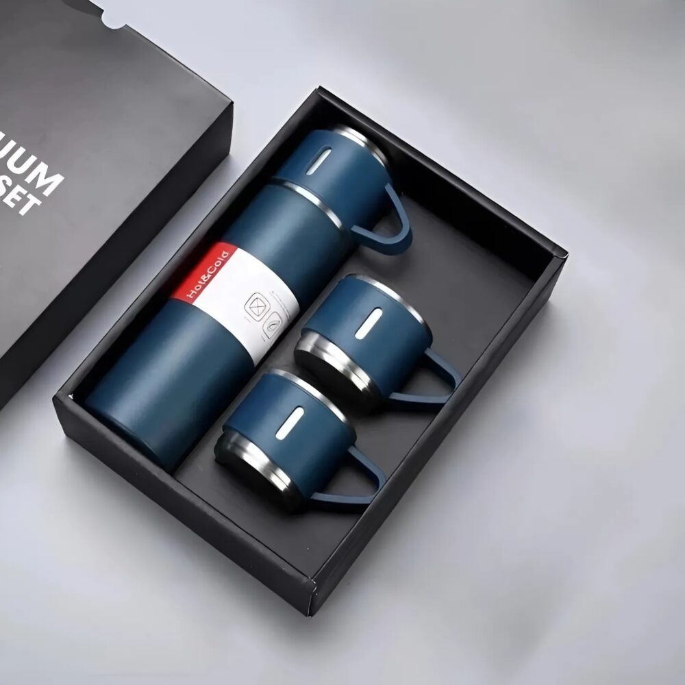 Bardaklı Çelik Termos Set 1220