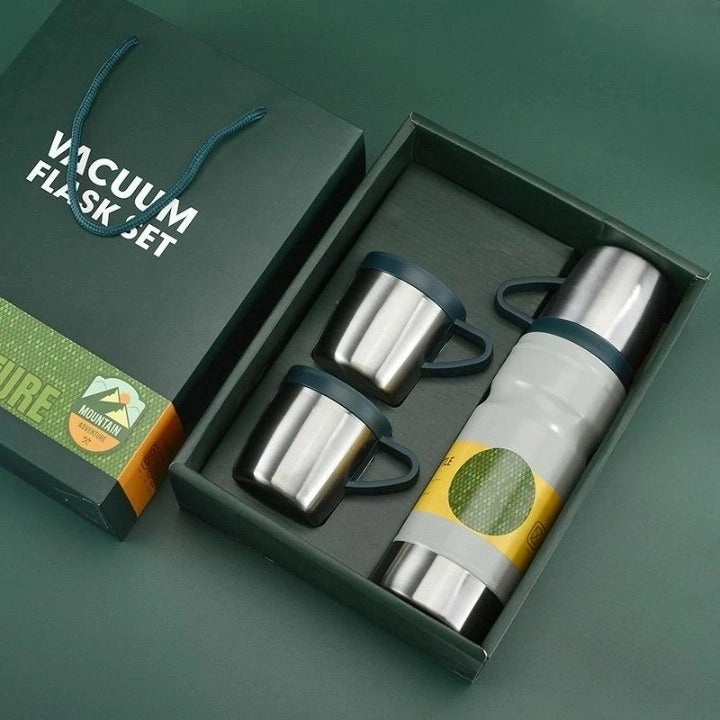 3 Bardaklı Termos Set 680 ml 6012