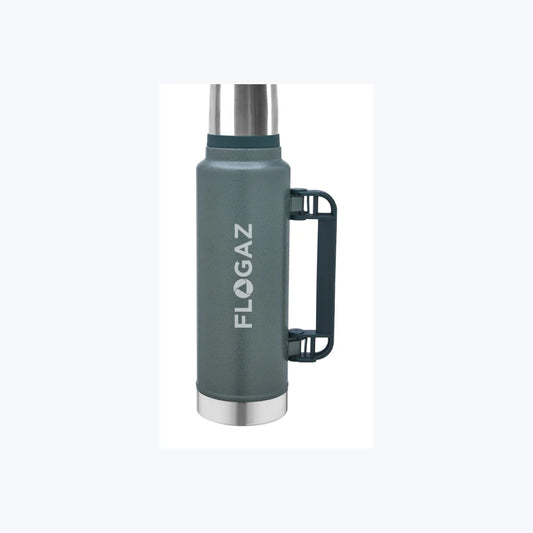 Bardaklı Termos 1.450 ml Yeşil logo baskılı promosyon termos