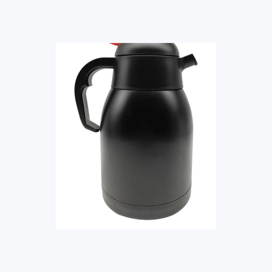 Termos 1.500 ml. Siyah logo baskılı promosyon termos