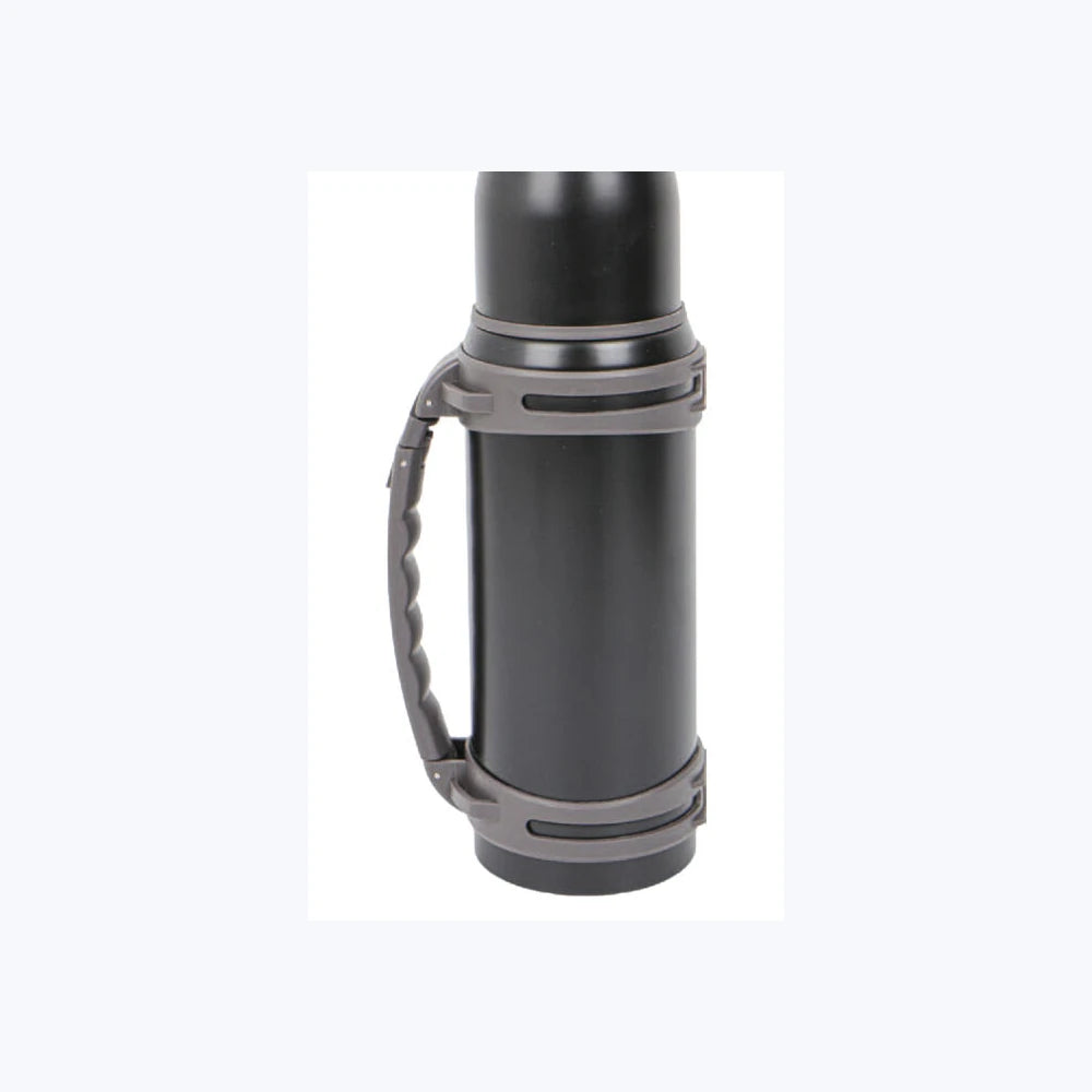 Termos 1.300 ml. Siyah logo baskılı promosyon termos