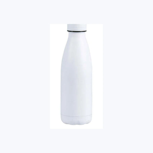 Şişe Termos 500 ml Beyaz logo baskılı promosyon termos