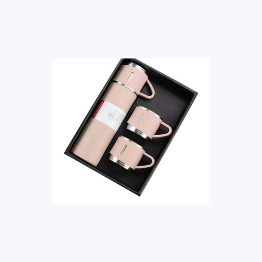 Termos Set 500 ml Pembe logo baskılı promosyon termos