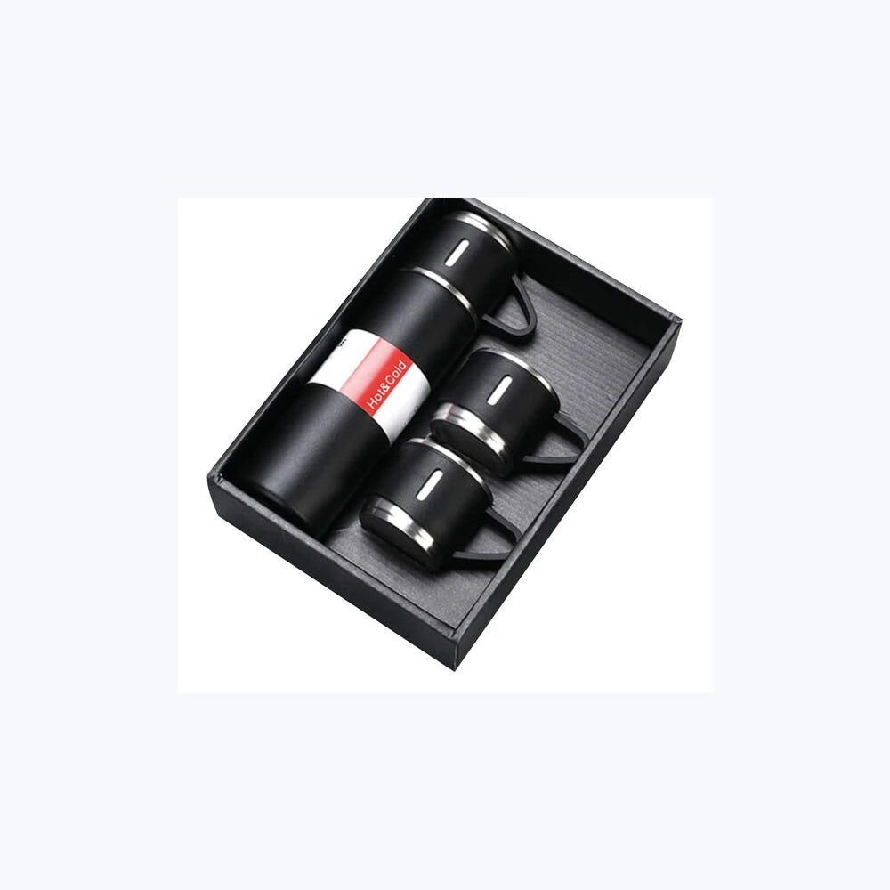 Termos Set 500 ml Siyah logo baskılı promosyon termos