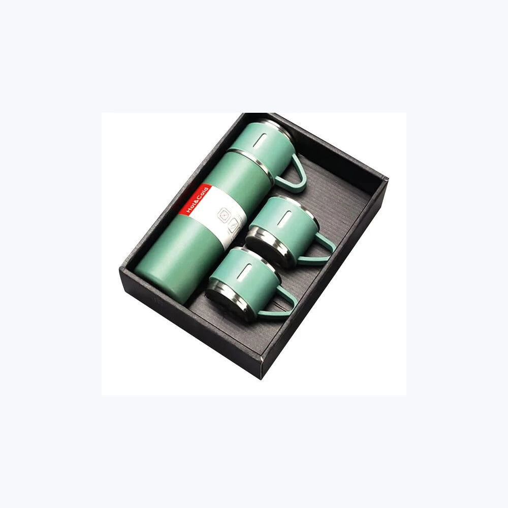 Termos Set 500 ml Yeşil logo baskılı promosyon termos