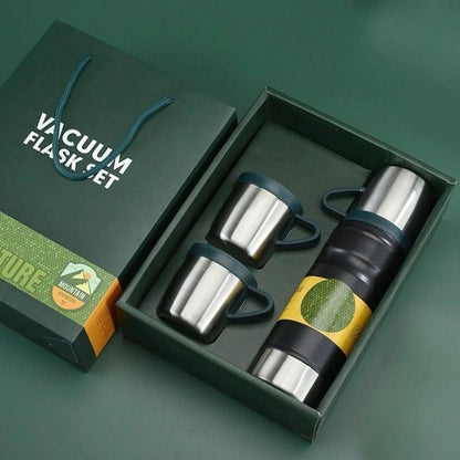 3 Bardaklı Termos Set 680 ml 6012
