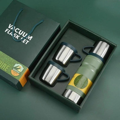 3 Bardaklı Termos Set 680 ml 6012