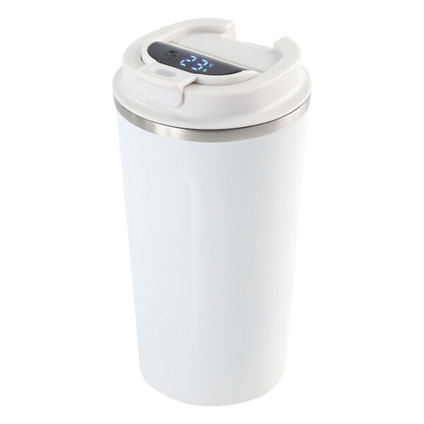 Dereceli Kupa Çelik Bardak 380 ml Beyaz – logo baskılı promosyon çelik kupa