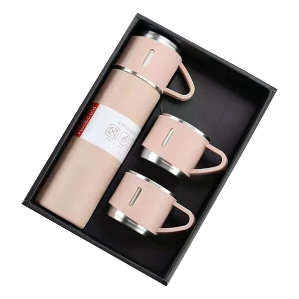 Termos Set 500 ml Pembe – logo baskılı promosyon termos set
